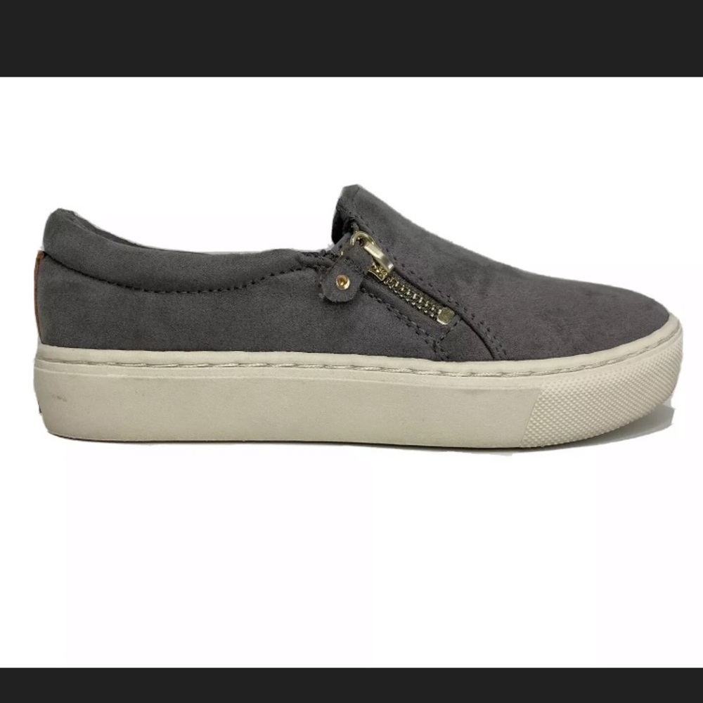 Dr. Scholl's Womens Shoes / Dark Grey Microfiber